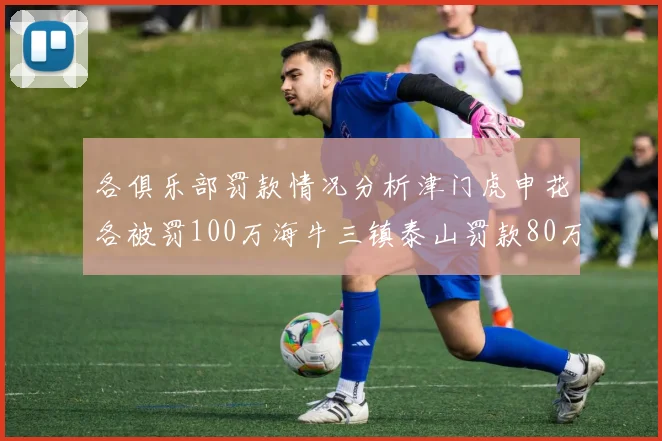 各俱乐部罚款情况分析津门虎申花各被罚100万海牛三镇泰山罚款80万